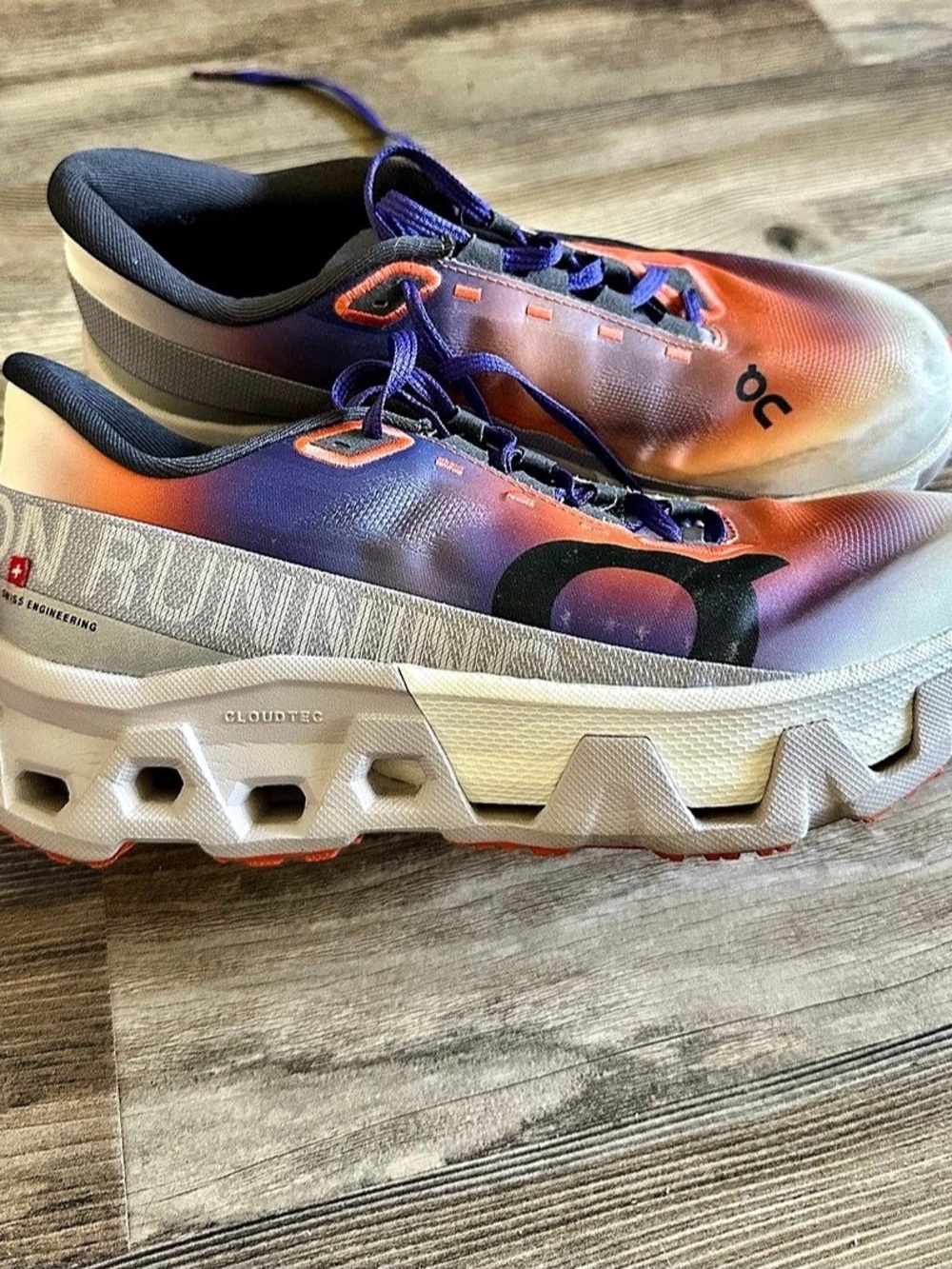 On Cloudmonster Hyper Women's Athletic Shoes Purple Orange US 8.5